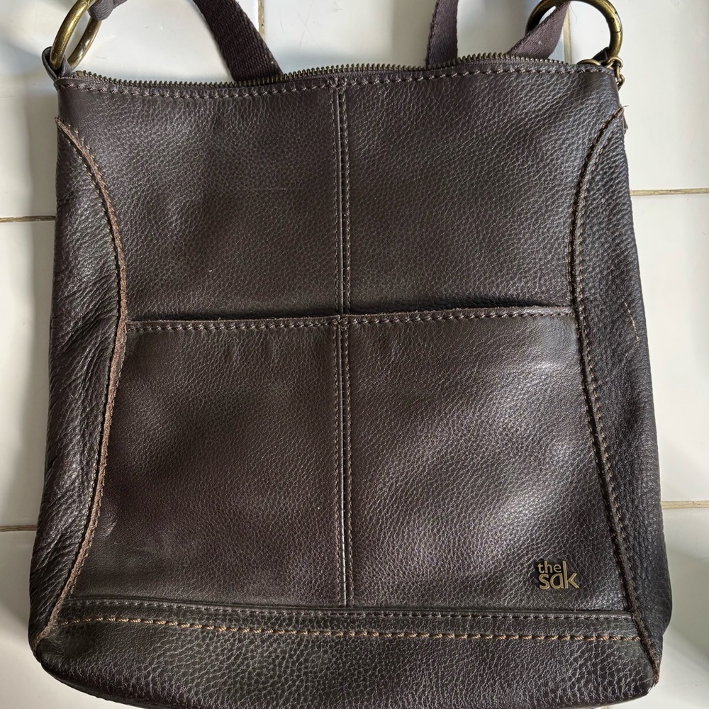 The Sak Dark Brown Leather Bag
